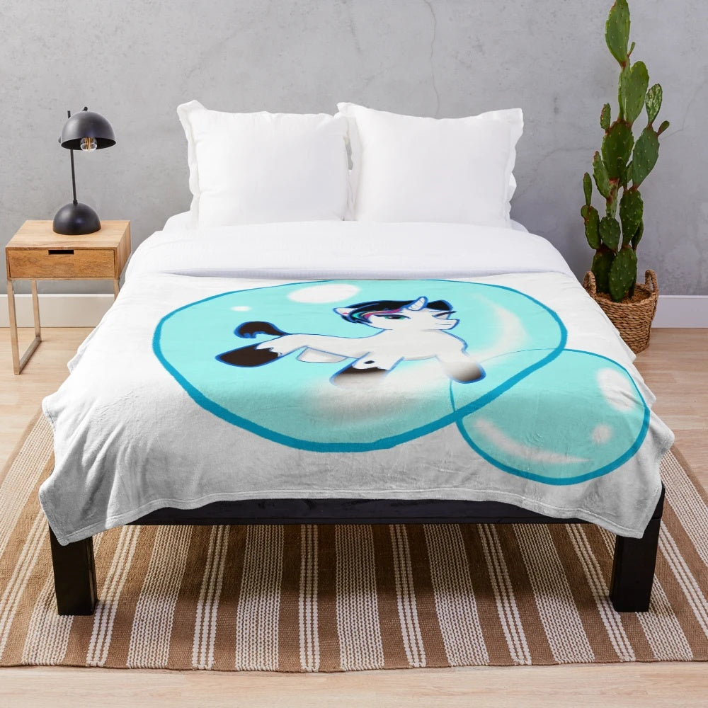 Soft and plush avatar-inspired blanket with a magical, fantasy design