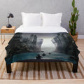 Between High Cliff Plush Blanket - Cozy and Fantastical Lord of the Rings Inspired Bedding