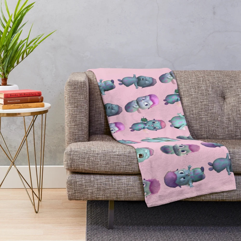 Bibble Expressions plush blanket featuring whimsical fairytopia-inspired design