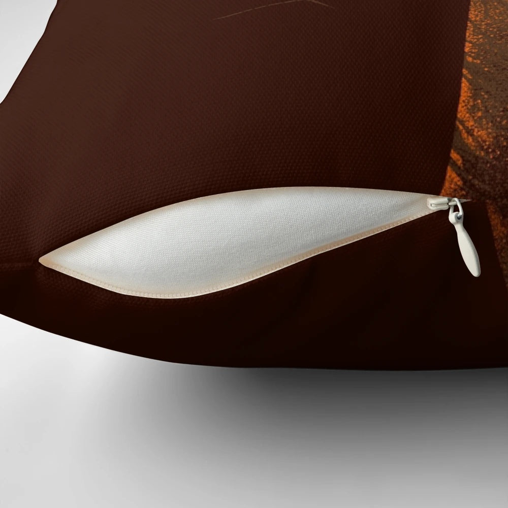 Vibrant orange and ginger fox nestled in an autumnal tree, creating a magical and mysterious optical illusion for your home.