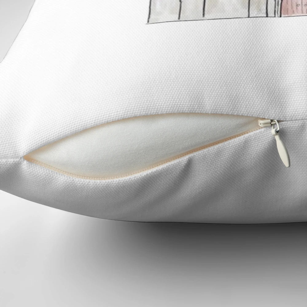 A plush and whimsical castle-inspired pillow, perfect for adding a touch of Disney-esque magic to your space.