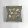 Captivating cat-themed pillow with a Lord of the Rings design, perfect for cat lovers and home decor enthusiasts.