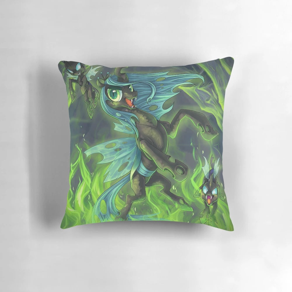 Changeling Queen Pillow featuring Queen Chrysalis from My Little Pony