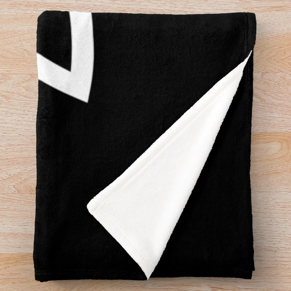 Charmed plush blanket featuring supernatural symbols and fan art design