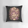 Cheshire Cat Pillow featuring the iconic grinning feline from the Alice in Wonderland fantasy tale