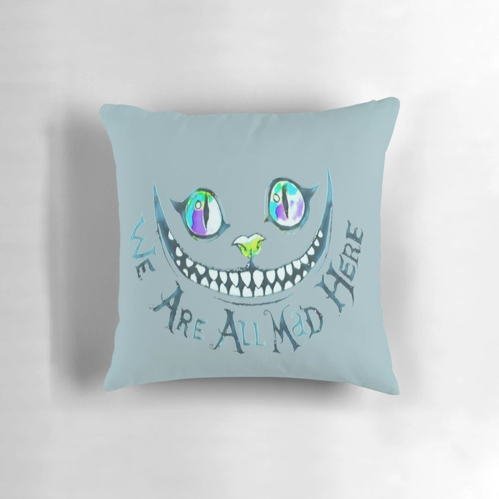 Plush Cheshire Cat Pillow with Whimsical Design