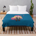 Cozy plush blanket featuring a cute chibi girl design inspired by the Gachaverse