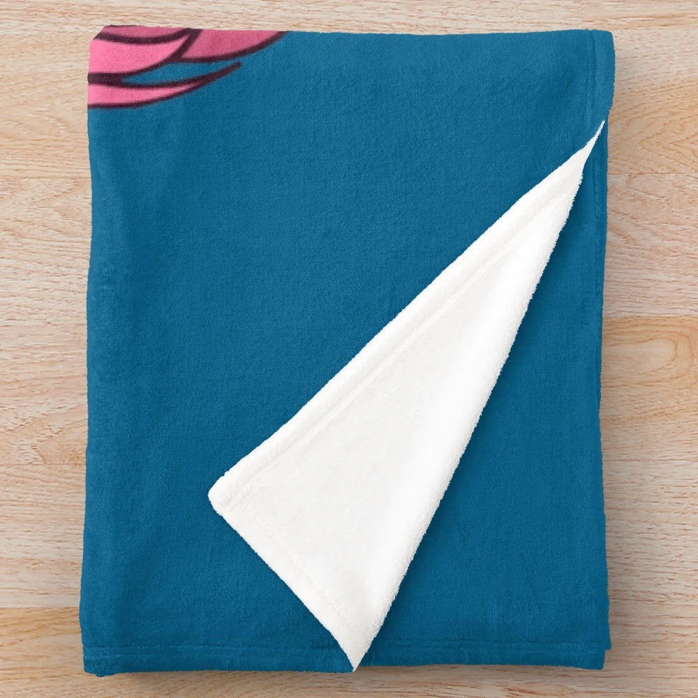 Cozy plush blanket featuring a cute chibi girl design inspired by the Gachaverse