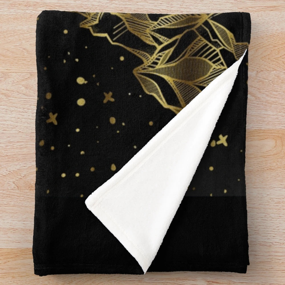 Cozy plush blanket featuring the night court from Sarah J. Maas' A Court of Mist and Fury