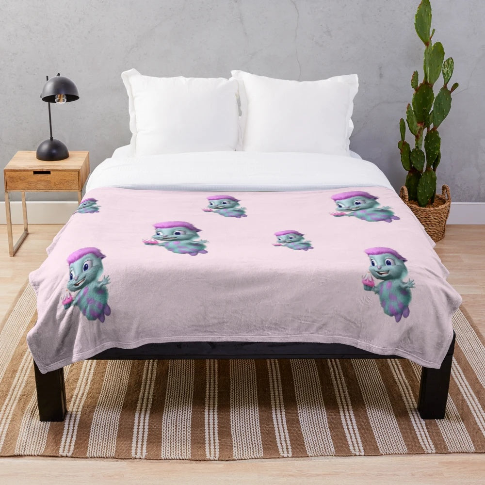 Bibble Cupcake Plush Blanket - Soft and Cozy Fairytale Inspired Blanket