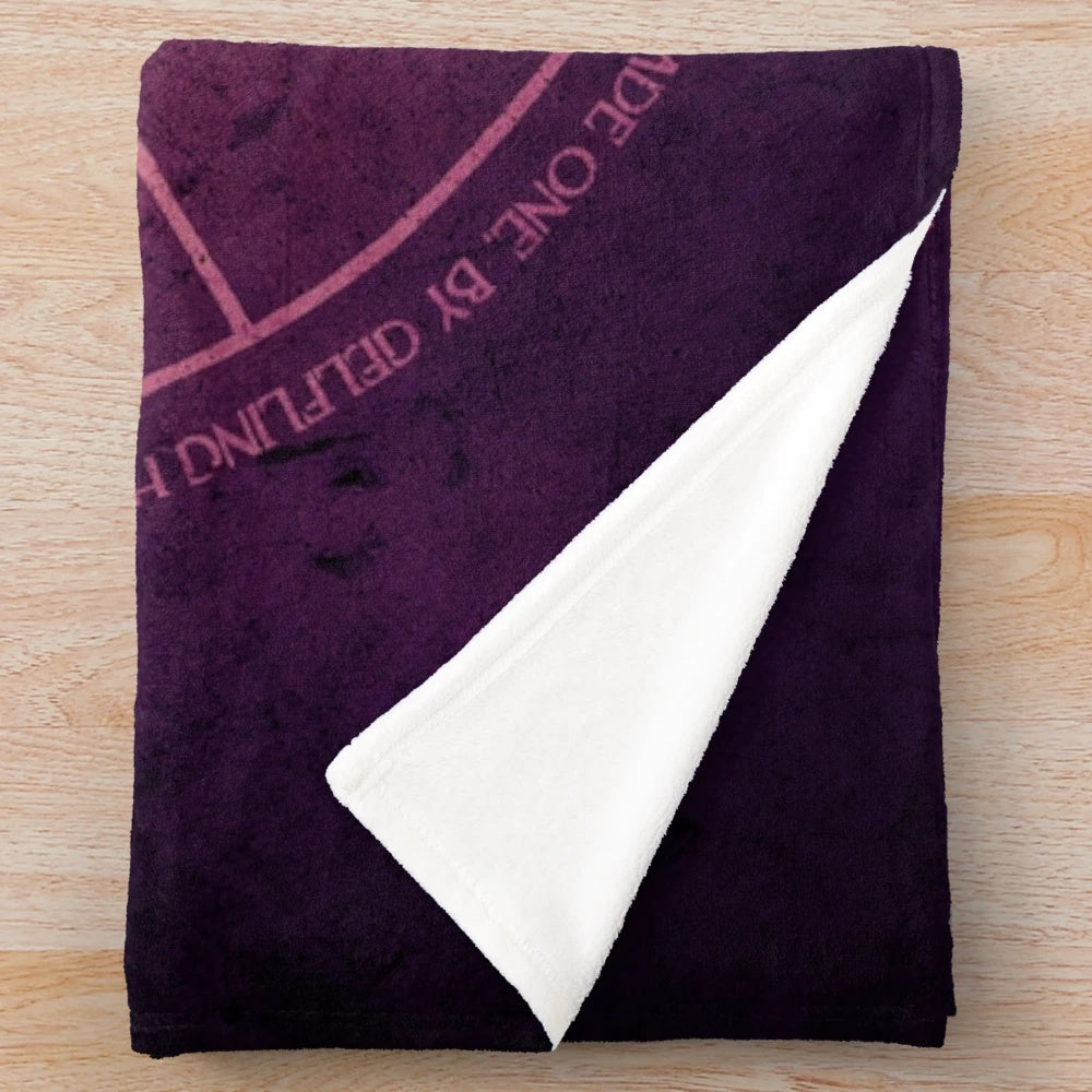 Dark Crystal inspired plush blanket featuring fantasy art elements