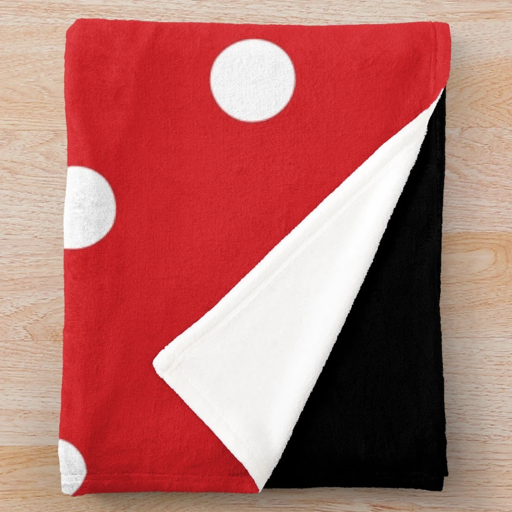 Disney-inspired plush blanket with iconic Mickey and Minnie Mouse silhouettes