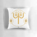 A cozy and whimsical pillow featuring the iconic "It's a Small World" design from Disney's Fantasyland.