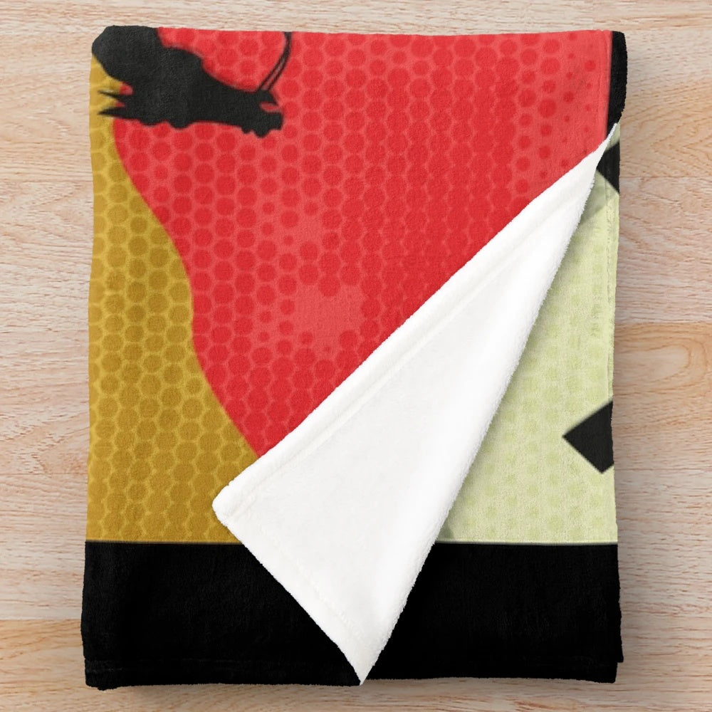 Don Quixote Plush Blanket featuring the iconic hero of the Spanish literary classic