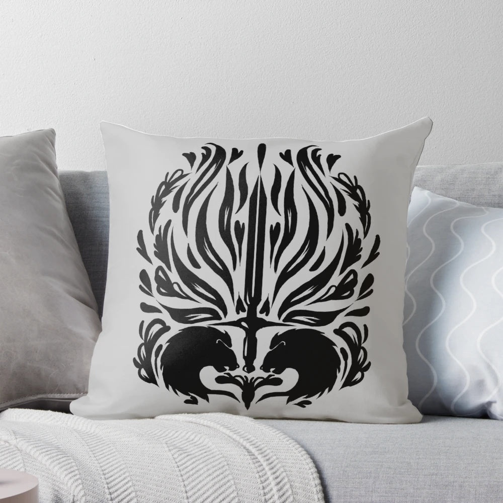 Soft, high-quality pillow with a stunning fantasy art design featuring Cullen from the "Dragon Age" video game series.
