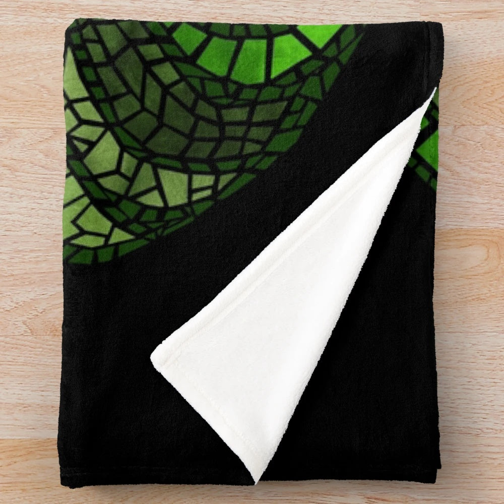 Plush blanket featuring the Dread Wolf design from the Dragon Age video game series