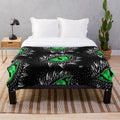Vibrant dragon eye print plush blanket for cozy home decor