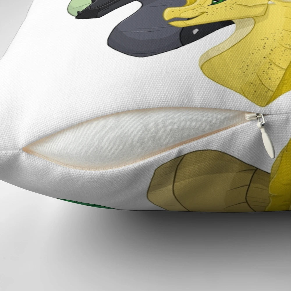 A cozy, high-quality dragon-themed pillow inspired by the popular Wings of Fire book series.