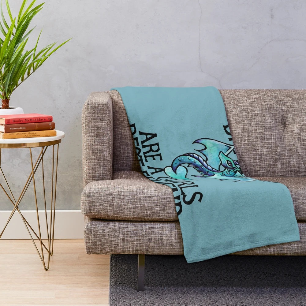 Cozy dragon-themed plush blanket for fantasy lovers