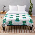 Soft, cozy plush dragon blanket for children