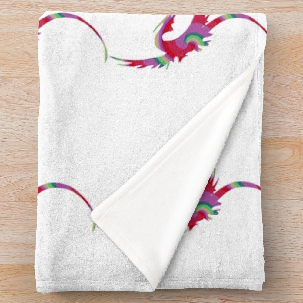 Cozy plush blanket featuring a captivating dragon design, part of the Legendary Animals collection