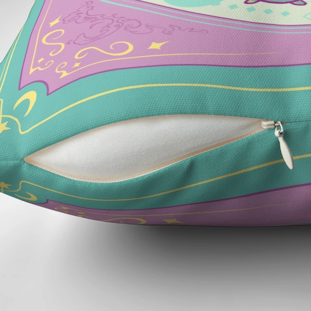 Soft, plush pillow featuring a whimsical druid capybara design, perfect for fantasy enthusiasts.