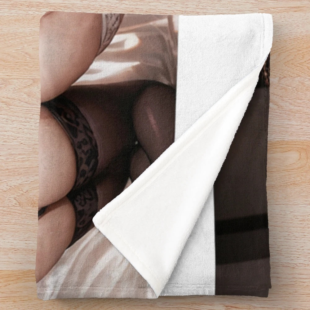 Plush blanket featuring an anime-inspired elven design