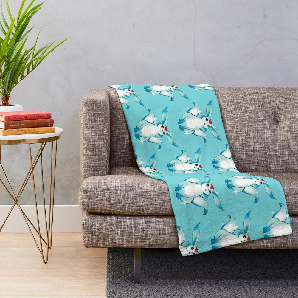 Emerald Carbuncle plush blanket with a sparkly, glittery design