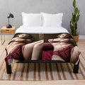 Emma Watson Plush Blanket featuring the captivating actress