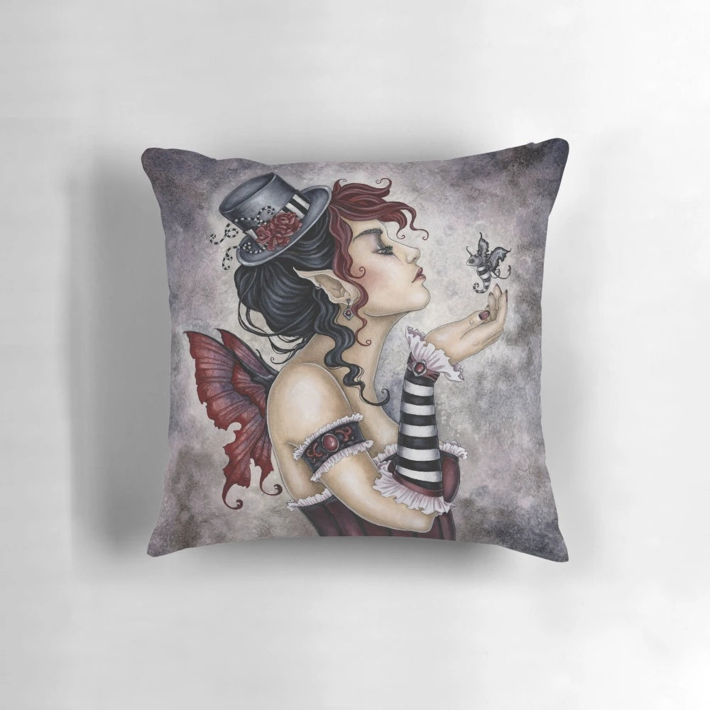 Fae Risque Pillow featuring enchanting fairy fantasy design by artist Amy Brown