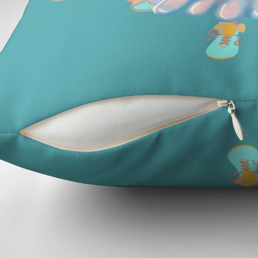 Soft, plush fairy-themed decorative pillow with delicate wings and a dreamy design