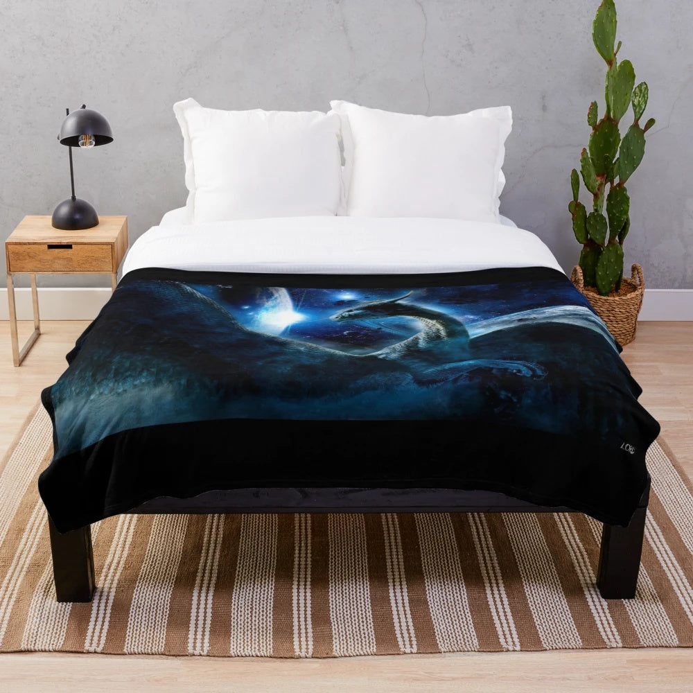 Saphira the fantasy dragon plush blanket