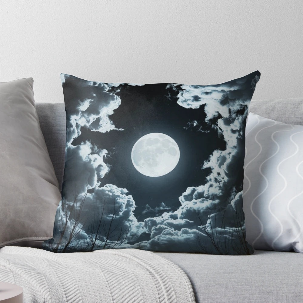 Vibrant fantasy moonlight pillow featuring anime, gaming, and pop culture inspired design