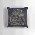 Decorative throw pillow featuring a fantasy design inspired by the ACOTAR book series