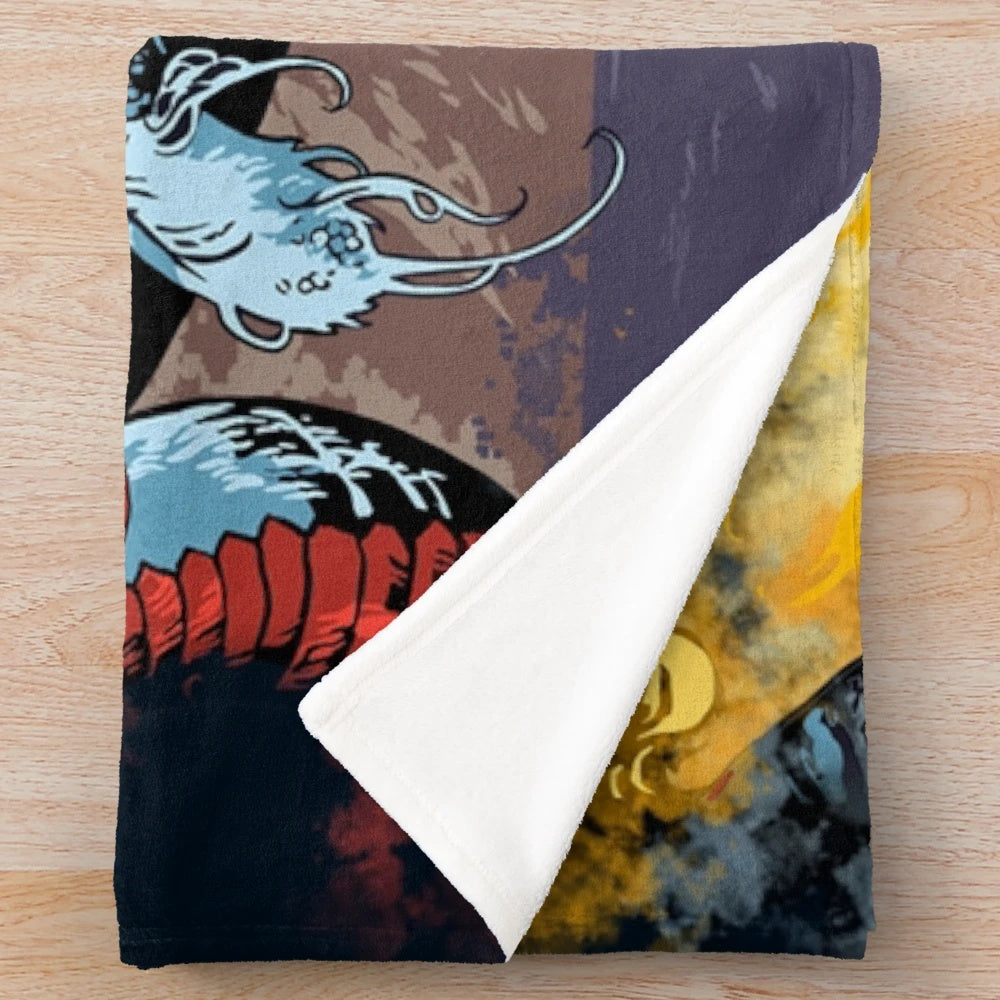 Priory of the Orange Tree inspired fantasy plush blanket