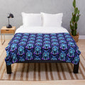 Cozy plush blanket featuring a vibrant design of a mythical fantasy creature