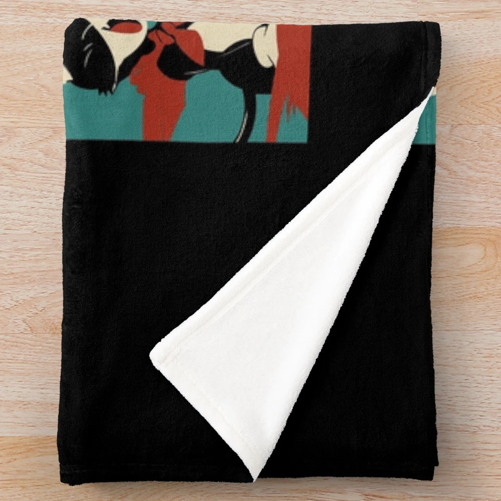Final Fantasy VII-themed plush blanket featuring characters like Cloud Strife and Aerith