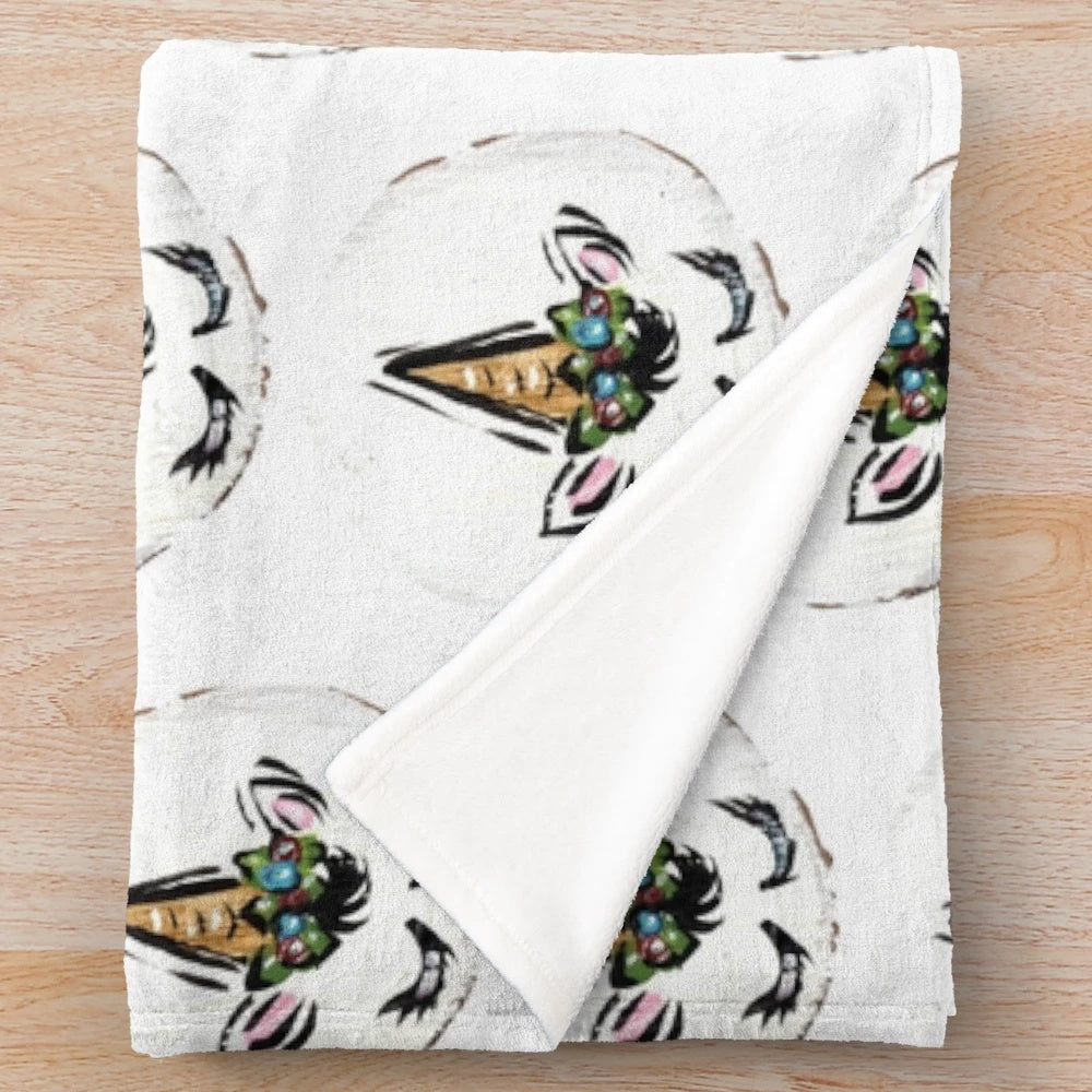 Floral Unicorn Plush Blanket