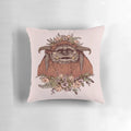 Flower crown adorned Ludo pillow, inspired by the beloved Jim Henson film Labyrinth