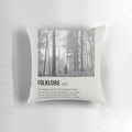 Cozy folklore-inspired pillow featuring Taylor Swift's album artwork