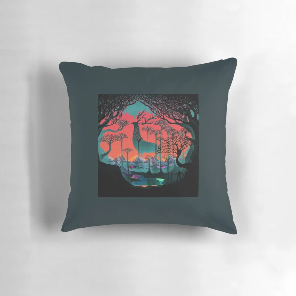 Forest Spirit Woodland Pillow, Anime Inspired Home Decor