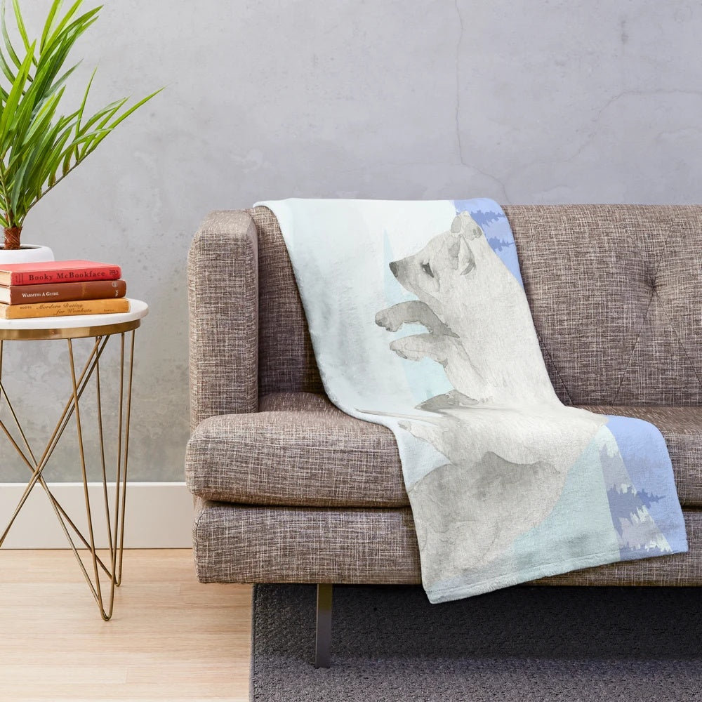 Soft and Cuddly Fox Themed Plush Blanket for Cozy Home Decor