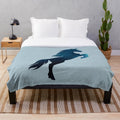 Luminous galaxy unicorn plush blanket with a magical, iridescent design