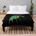 Soft and cozy green dragon-themed plush blanket for fantasy enthusiasts