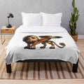 Grrrifin plush blanket featuring a majestic fantasy griffin