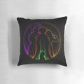 Hocus Pocus Sanderson Sisters and Binx decorative pillow with vibrant colors and magical design