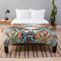 Enchanting ice queen plush blanket with mythical and winter themed design