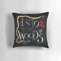 Plush "Into the Woods" themed throw pillow with Broadway musical and fairy tale inspired design