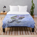 Ivy Moon Plush Blanket featuring a fairy and crescent moon design
