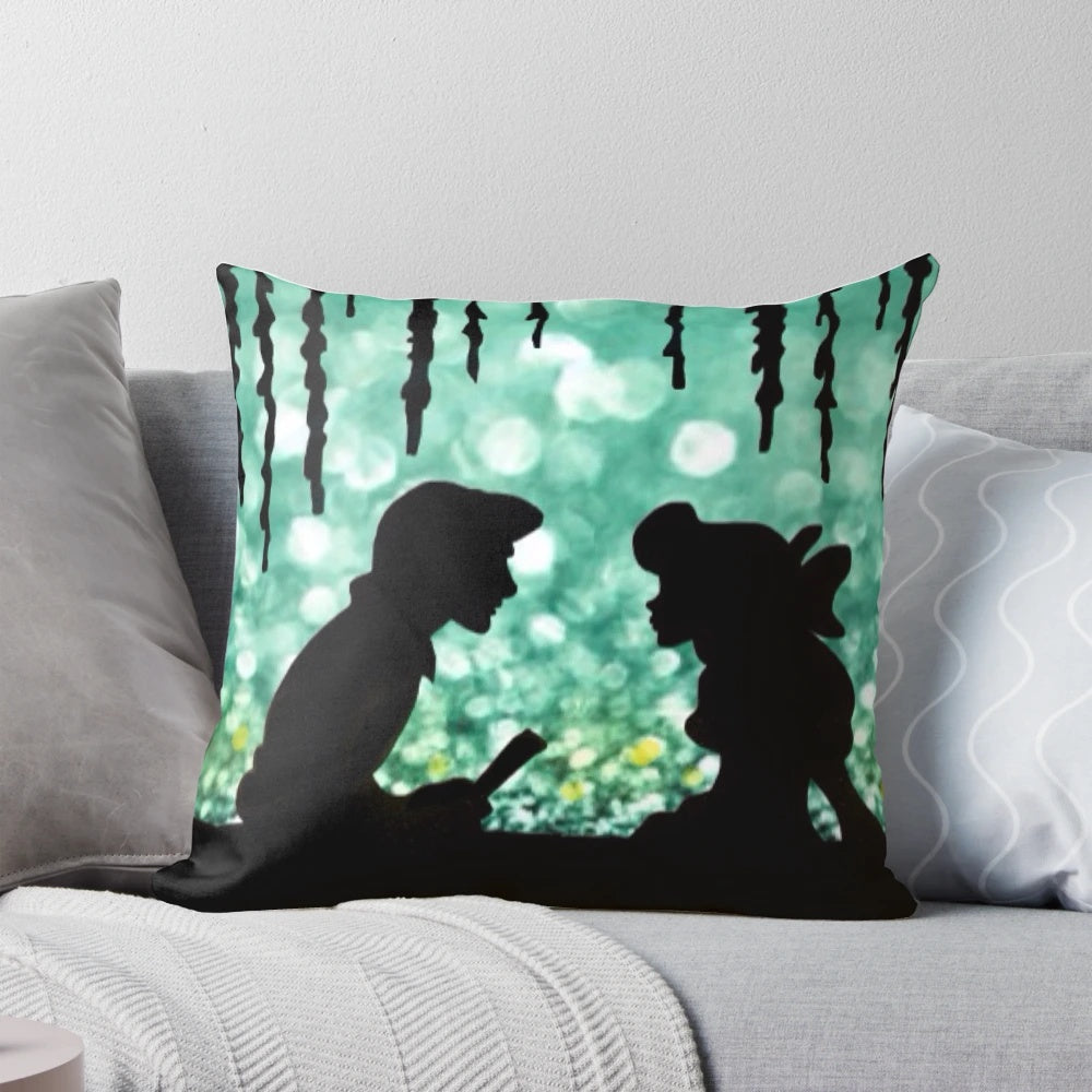 Soft, plush "Kiss the Girl" pillow featuring Ariel and Eric from the Disney classic, The Little Mermaid